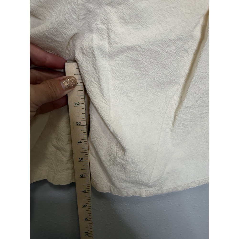 Saint Tropez ZalindaSZ Shorts Women's Size M roll cuff Cotton tan cream - Picture 5 of 5